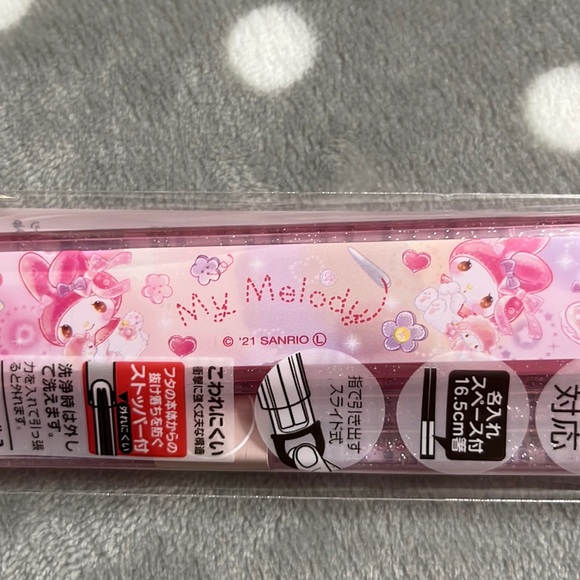 Sanrio My Melody Chopsticks and Case - Picture 6 of 10